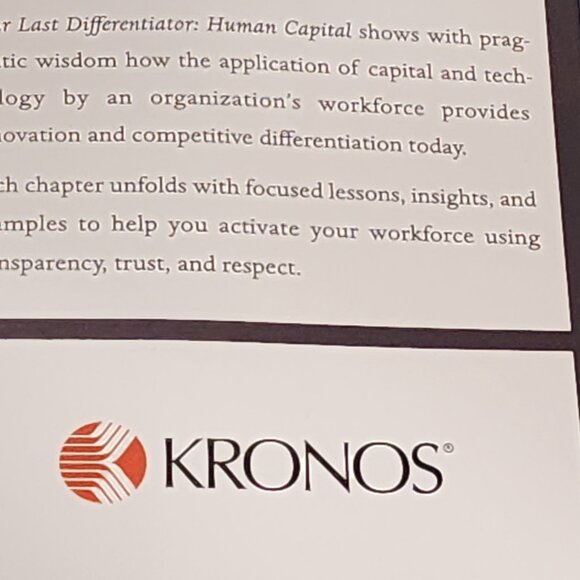 Your Last Differentiator Human Capital by Gregg Gordon Business Hardcover Book - Picture 11 of 16